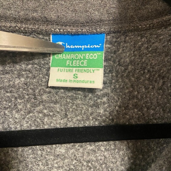 Champion Eco Fleece Sweatshirt Women's Small Kutztown University 1/4 Zip Gray - Picture 4 of 11